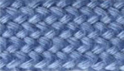 Platte koord 10 mm - jeansblauw