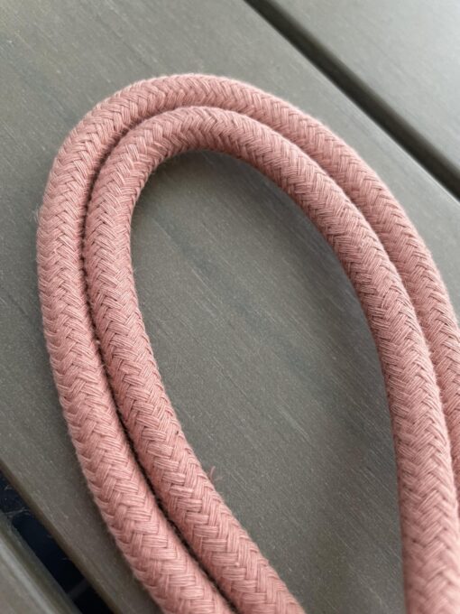 Koord katoen 10 mm - oud roze