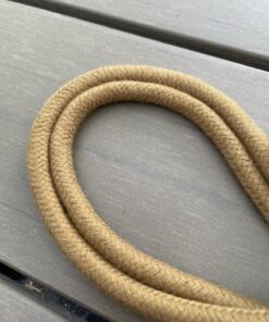 Koord katoen 10 mm - goudbruin