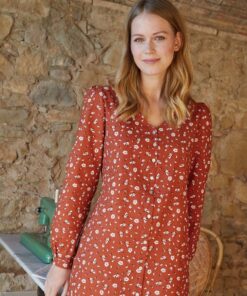 Katia Fabrics - Viyella cotton print autumn flowers