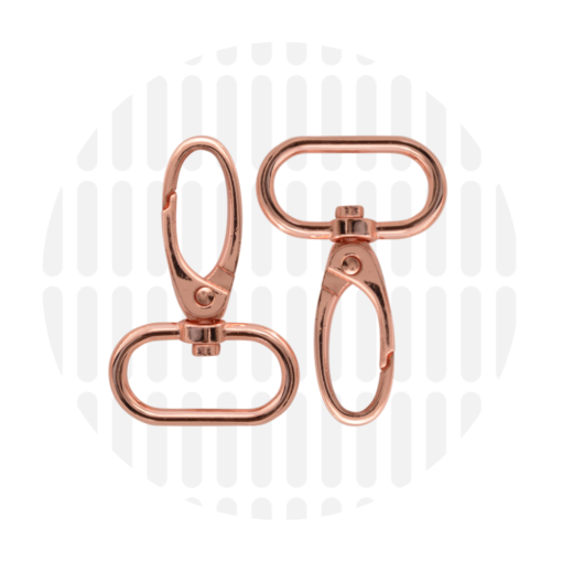 Musketon 25 mm - rose gold (per 2 verpakt)