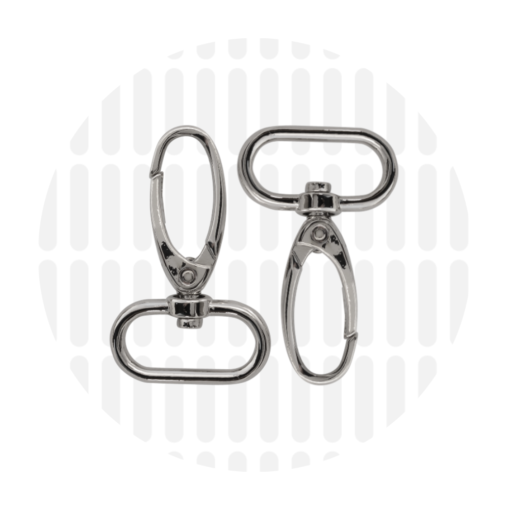 Musketon 25 mm - nickel (per 2 verpakt)