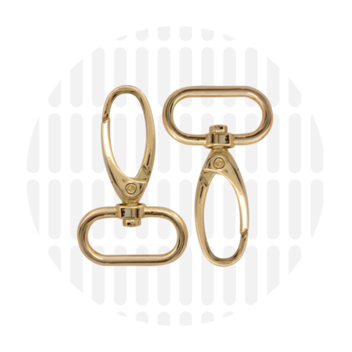 Musketon 25 mm - gold (per 3 verpakt)