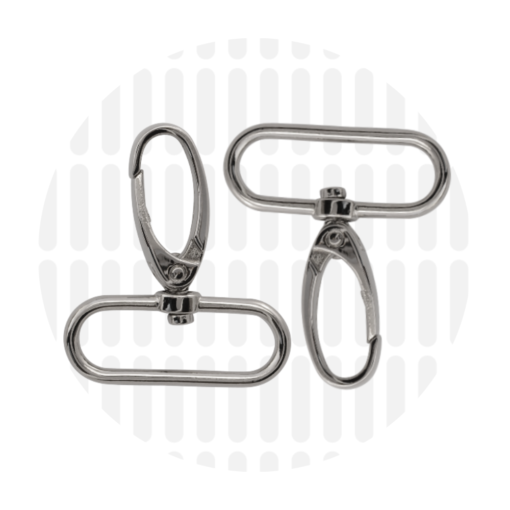 Musketon 38 mm - nickel (per 2 verpakt)