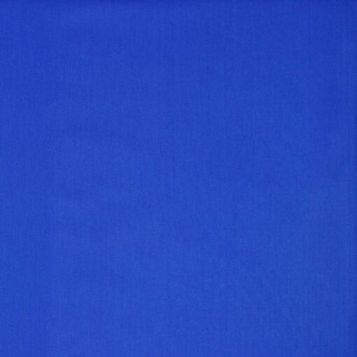 Katoen poplin uni - cobalt