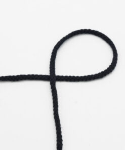 Cord round - black 6 mm